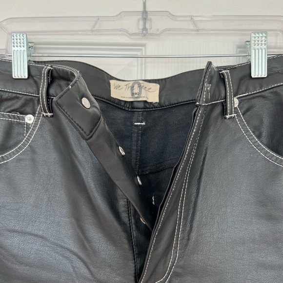 Free People Black Leather Pants - Picture 3 of 4